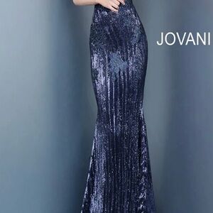 Jovani Midnight Sequin Dress